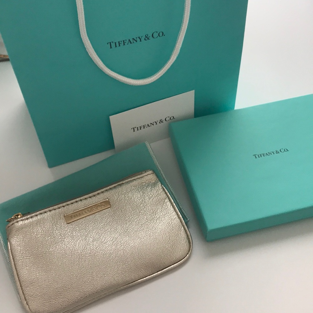 Tiffany & Co gold pouch